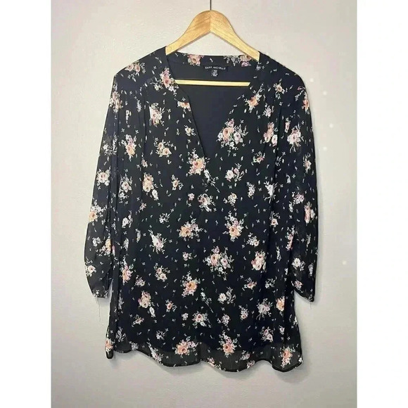 Sara Michelle Women Blouse Flowers Size 2X - Picture 3 of 4